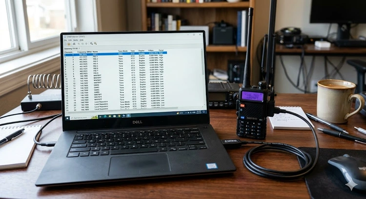 CHIRP software interface showing how to use chirp software baofeng for channel programming