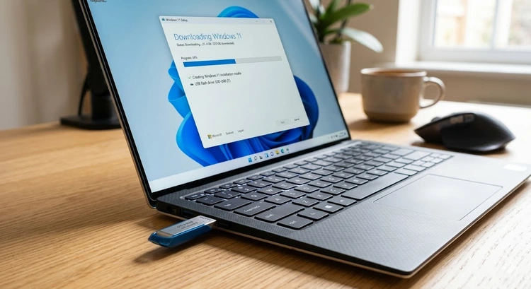 How to create a bootable USB drive on Windows using Rufus with ISO file selected