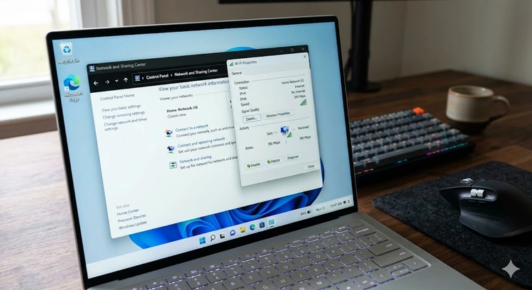 How to find saved WiFi password on Windows using the Network and Sharing Center wireless properties dialog