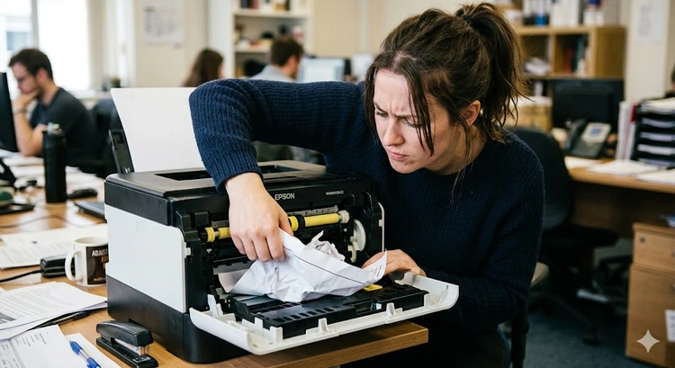 How to fix common printer problems including paper jams, streaks, and connectivity