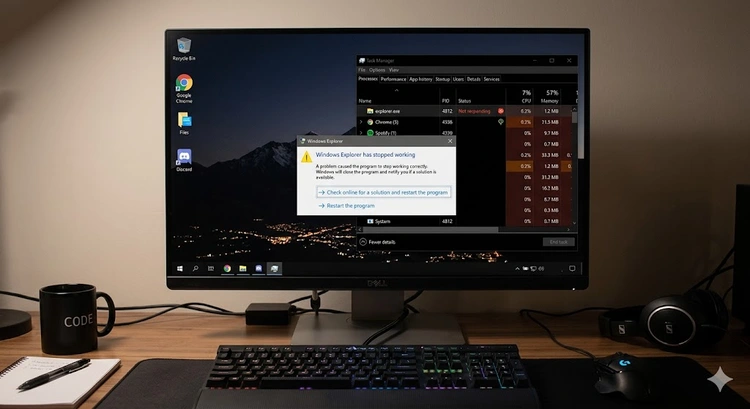 Windows Explorer keeps crashing fix — troubleshooting File Explorer on a Windows desktop
