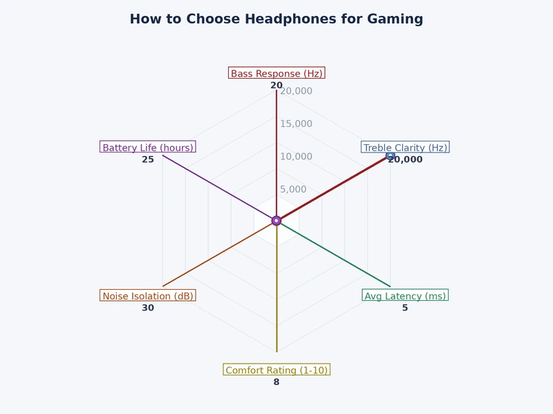 bar chart comparing gaming headset performance across price tiers — sound quality, mic quality, build, and comfort scores