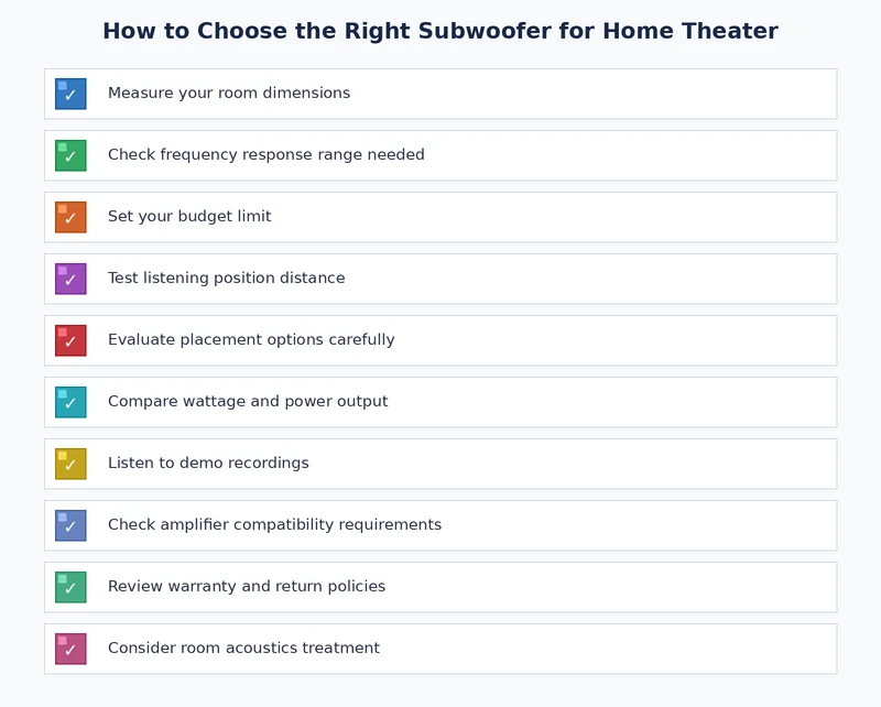 subwoofer troubleshooting checklist for home theater setup