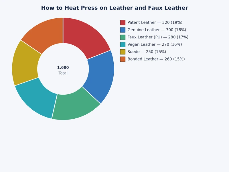 heat press on leather temperature and time settings chart for genuine PU and PVC faux leather