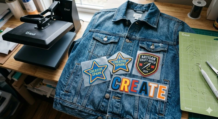 How to Make Iron-On Patches With HTV and a Heat Press