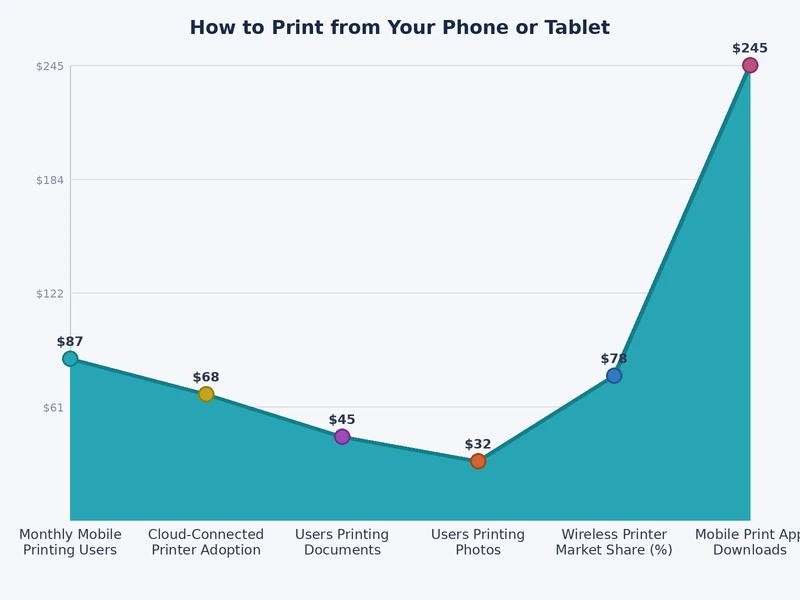 comparison chart of mobile printing methods showing AirPrint Mopria Wi-Fi Direct and manufacturer apps