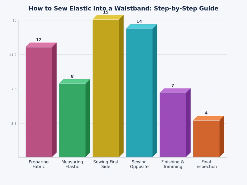 chart comparing elastic waistband methods by construction complexity and finish quality