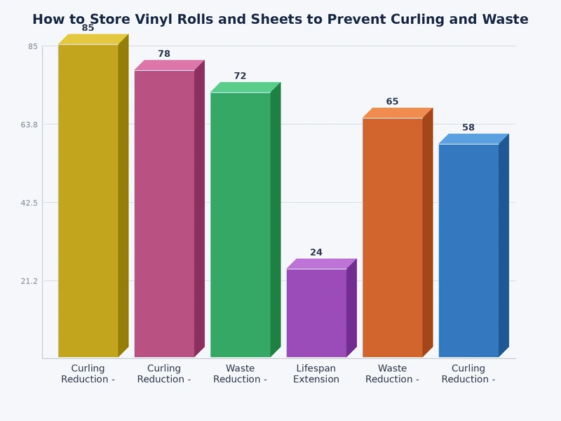 Chart comparing vinyl lifespan under different storage conditions