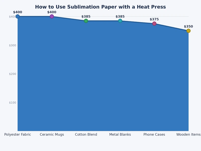 sublimation heat press temperature and time reference chart for common substrates
