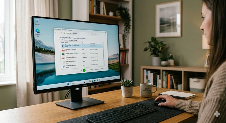 recover deleted files on Windows without software using built-in tools