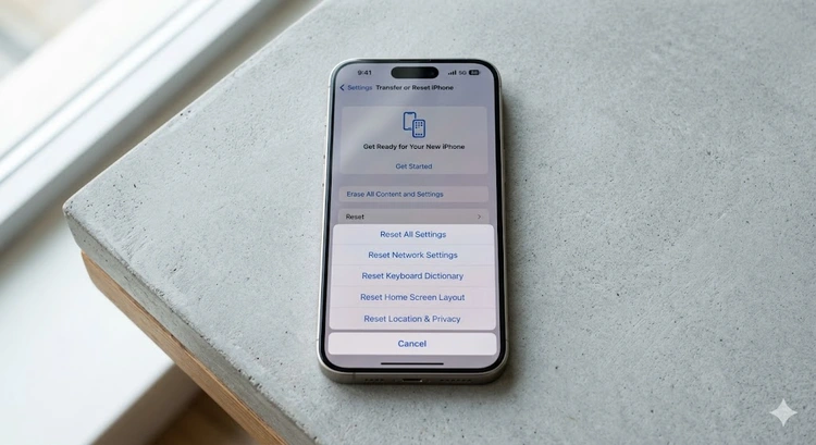 How to reset network settings on iPhone — iOS Settings menu navigation