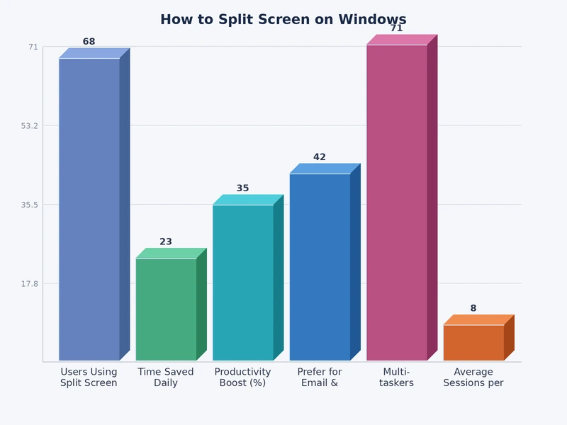 Chart comparing Windows split screen methods by cost features and compatibility