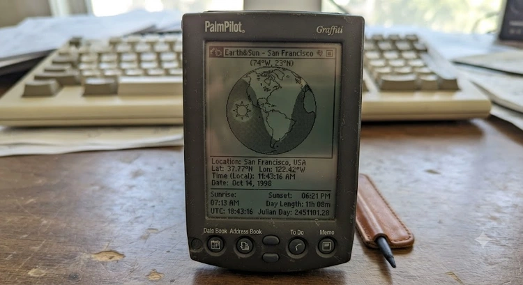 Earth&Sun for Palm OS: Sunlight, Sunrise and World-Time Calculations on PalmPilot