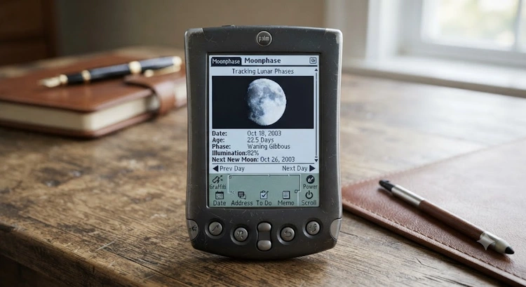 Moonphase for Palm OS: Tracking Lunar Phases on a Palm Handheld