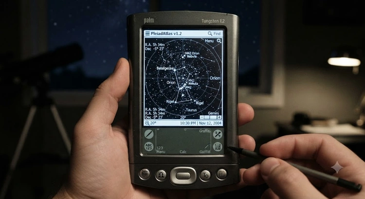 PleiadAtlas for Palm OS: A Deep Star Atlas for Palm Handhelds